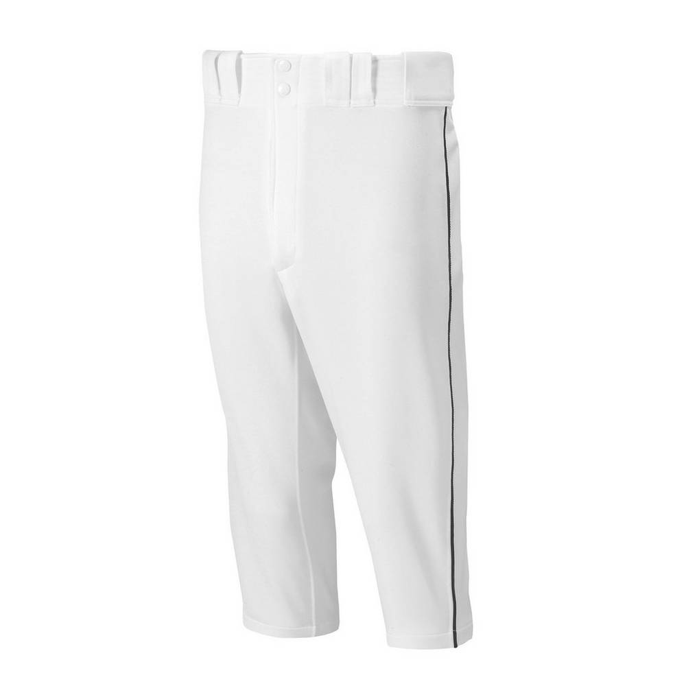 Pantalones Mizuno Beisbol Premier Short Piped Para Hombre Blancos/Negros 4503289-KE
